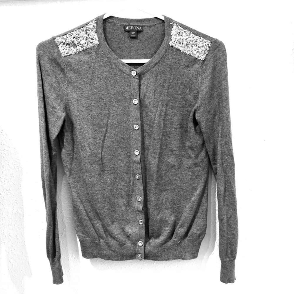 Cardigan with Sequins